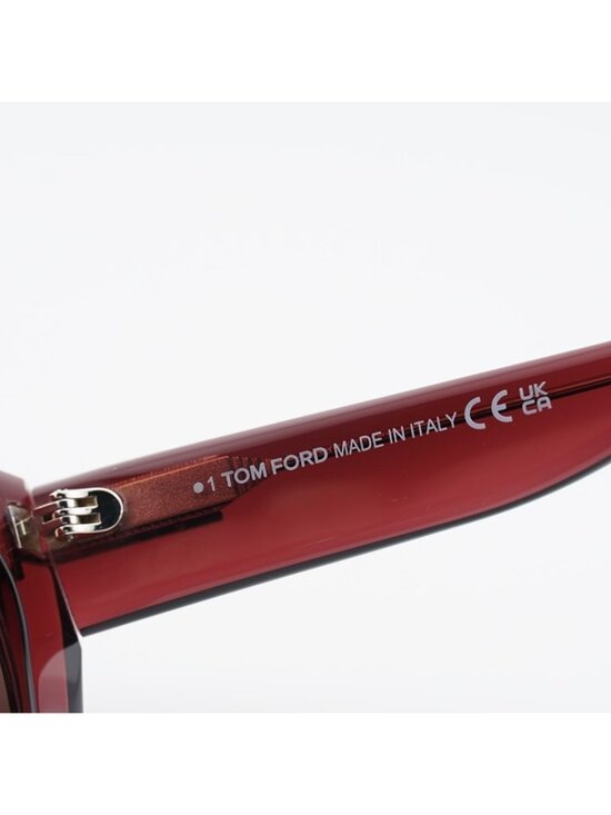 Tom Ford Athena FT1190 69E Sunglasses Bordeaux Cat Eye Frame, Brown Lenses main image 10